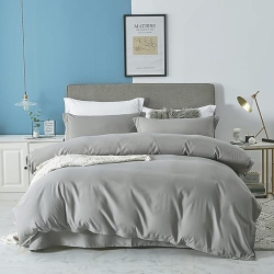 APEX GLOBAL Twin Duvet Cover In Grey