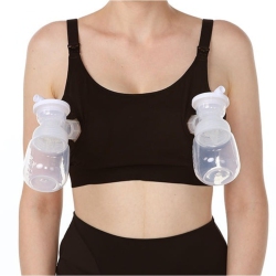 MOMCOZY Hands Free Pumping Bra, Adjustable Breast-Pump Holding And Nursing Bra