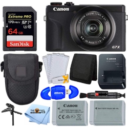 CANON Powershot G7 X Mark Iii Digital Camera (Black) + 64GB Battery Bundle