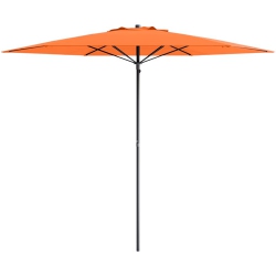 CORLIVING Collapsible 7 Ft. Circular Beach/patio Umbrella - In Orange