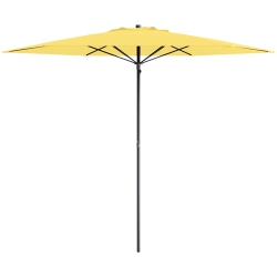 CORLIVING Collapsible 7 Ft. Circular Beach/patio Umbrella - In Yellow