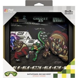 PIXEL FRAMES (INNEX) Battletoads Arcade Big Bad Boot 9"x9" Pixel Frame 3D Pixel Box Art