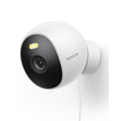 WUUK Outdoor/indoor Security Camera, 4Mp Home Security Camera \w Facial Recognition, Wired Camera \w Magnetic Base, Color Night Vision, No