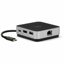 OWC USB-C Travel Dock E, 6 Port, Bus-Powered, USB Type-C 100W Pass Through, One 4K Display, (2) USB 3.2 Type-A, HDMI, Sd Card, Gigabit Ethernet
