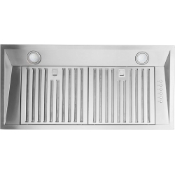 VESTA Toronto 1000Cfm 30" Wide Stainless Steel Insert Range Hood \w A Bevel Bottom, 2 Strong Motors, Mechanical Buttons Control, Dishwasher Friendly