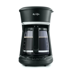 MR. COFFEE - Programmable Coffee Maker, 12 Cup Capacity, Late Brew Function In Black