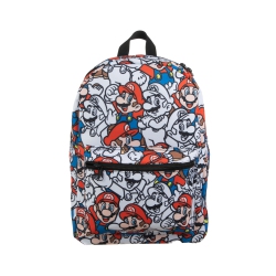 BIOWORLD Super Mario Bros. Mario Colour Pop Collage 16" Backpack