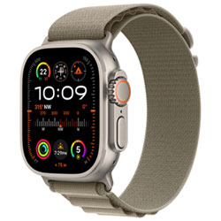 Apple Watch Ultra 2 (Gps + Cellular) Avec Boîtier De 49 Mm En Titane Et Bracelet Alpin Olive Par Rogers - Petit - Financement Mensuel