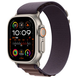 Apple Watch Ultra 2 (Gps + Cellular) Avec Boîtier De 49 Mm En Titane Et Bracelet Alpin Indigo Par Rogers - Moyen - Financement Mensuel