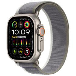 Rogers Apple Watch Ultra 2 (GPS + Cellular) 49mm Titanium Case w/Green Grey Trail Loop - M/L - Monthly Financing