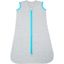 HALO Sleepsack Wearable Blanket Ideal Temp 1.0Tog - Heather Grey/aqua (Small, 10-18 Lbs)