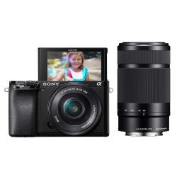 SONY Ilce6100Y/b Alpha A6100 Mirrorless Interchangeable Lens Aps-C Camera With 16-50MM And 55-210MM Lens