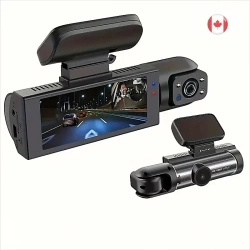 GENER Dash Camera Front And Inside - 3.16 Inch Dash Cam 1080P - G Sensor, HD Night Vision, Loop Recording, Wide Angle Car Dvr (Blue Photodiode