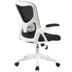 MOUSTACHE Ergonomic Office Chair With Flip-Up Arms, Desk Chair Task Chair With Adjustable Height Lumbar Support And 250Lb Load Capacity