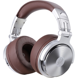 ONEODIO Wired Computer Headphones Over-Ear Headsets With Mic Hifi Sound Deep Bass-Pro 30 In Brown