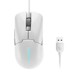 LENOVO Legion M300S RGB Gaming Mouse (Glacier White), for Gaming