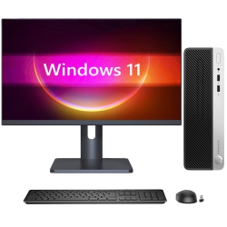 HP Refurbished (Good) - Prodesk 400 G5 Sff High Performance Desktop PC, New 27 Inch Fhd Monitor (Intel Core I3 8Th Gen 3.60 Ghz/ 16GB Ddr4 Ram/ 1Tb