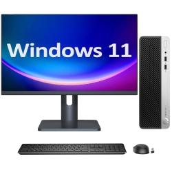 HP Refurbished (Good) - Prodesk 400 G5 Sff High Performance Desktop PC, New 27 Inch Fhd Monitor (Intel Core I3 8Th Gen 3.60 Ghz/ 1Tb SSD/ 32GB Ddr4