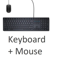 DELL Refurbished (Good) Wired Keyboard & Wired Mouse Combo Kb216 + Ms116