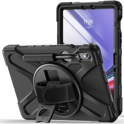 SAHARACASE - Defense-X Series Case for Samsung Galaxy Tab S8, Tab S9 And Tab S9 Fe - In Black
