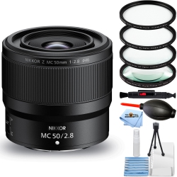 NIKON Nikkor Z Mc 50MM F/2.8 Macro Lens 20103 - 6PC Accessory Bundle