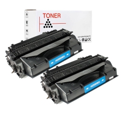 MAX SAVING 2Pk Compatible for Ce505X (05X Toner Cartridge for HP Laserjet P2050 P2055 P2055D In Black