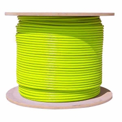 TECHCRAFT - Cat6A Shielded Network Cable, S/ftp, 1000 Feet Length, Cmr In Yellow