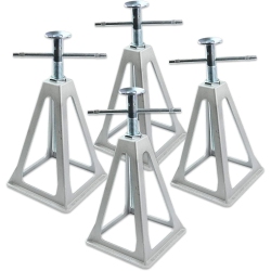 STANZ (Tm) 4PCs Rv Trailer Camper Aluminum 6, 000 Lbs 17” Extends Stabilizer Stacker Jack Stand
