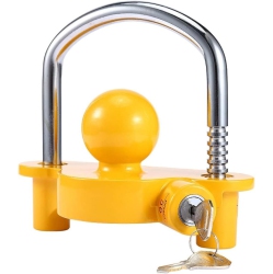 STANZ (Tm) Heavy Duty Universal Adjustable Coupler Lock Trailer Hitch Storage Security Lock Fits 1-7/8, 2, 2-5/16 Inches Couplers