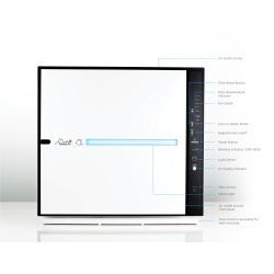 RABBIT AIR Wifi Minusa2 Ultra Quiet Hepa Air Purifier (White-Pet Allergy)