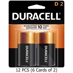 DURACELL D Mn1300B2 (2 Card) Alkaline Batteries (Box Of 6)