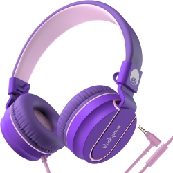 ROCKPAPA 950 Wired Headphones for Kids Girls Boys for School Classroom With Microphone, On-Ear Foldable