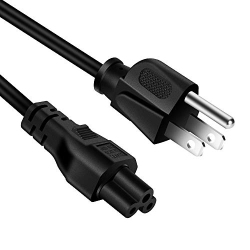 ALESUC Ul Listed Ac Power Cord 6Ft 3 Prong Mickey Mouse Universal Ac Cable for Lg Tv Dell HP Asus Toshiba Lenovo Acer Samsung Laptop Notebook