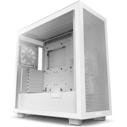 NZXT H7 Flow Cm-H71Fw-01 Atx Mid Tower PC Gaming Case Front I/o USB Type-C Port Quick-Release Tempered Glass Side Panel In White