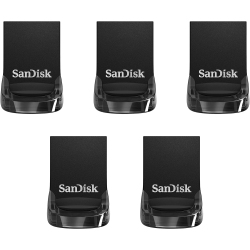 SANDISK 64GB 5-Pack Ultra Fit USB 3.1 Flash Drive (5X64GB) - Sdcz430-064G-B5Ct