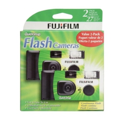 FUJIFILM Quicksnap Flash 400 Disposable 35MM Camera (Pack Of 2)