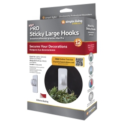 SIMPLE LIVING Set Of 12 Large Sticky Clip Hooks 2