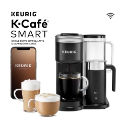 KEURIG K-Café Smart \w Connected Capabilities, Single Serve K-Cup Pod Coffee, Latte And Cappuccino Maker, \w Milk Frother for Speciality Beverages