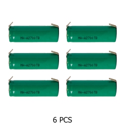 POWER PORTABLE A Nimh 2700 Mah Batteries With Tabs (Box Of 6)