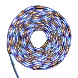 BAZZ 10Ft. Led Dimmable RGB Multicolored+White Strip Light With Remote Control, U22035RGBw