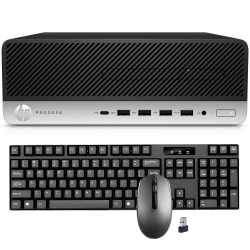 HP Refurbished (Good) - Desktop PC Prodesk 600 G3 Sff Home/office Computer (Core I7/ 256GB SSD/ 16GB Ddr4 Ram/ Windows 10 Pro/ Wireless Keyboard And