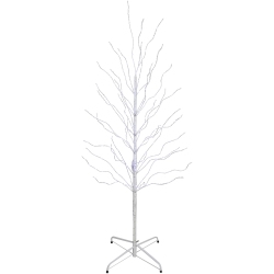 NORTHLIGHT 5' Led Lighted Birch Christmas Twig Tree - Cool Lights In White