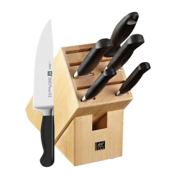 ZWILLING Pure 7 Piece Knife Block Set, Nature