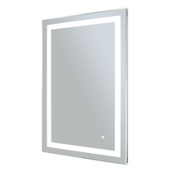 WARMLYYOURS , Led Mirror Audrey, Wall-Mounted, Dual Frosted Bars, Touch Controls, 36" X 24