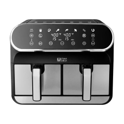 ULTIMA COSA - Digital Dual Zone Air Fryer - 8L/8.5Qt - Stainless Steel In Black