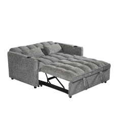 COSMIC HOMES CANADA Cosmic Homes Aspire Fabric Upholstered Sofa Bed With Built-In USB Charging Ports - In Grey
