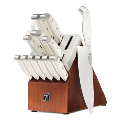 HENCKELS Statement 14 Piece Knife Block Set In White
