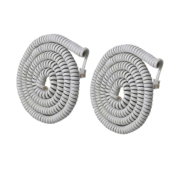 GENERIC Telephone Phone Handset Cable Cord, Coiled Length 1.2 to 10 Feet Uncoiled Landline Phone Handset Cable Cord