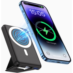 GENERIC Wireless Portable Charger, 10000Mah Magnetic Power Bank 15W Fast Charging Mag Power Pd 3.0 20W With Foldable