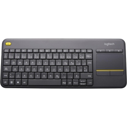 GENERIC Wireless Touch Keyboard K400 Plus - French Layout In Black